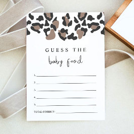 AUBREE Luipaardprint Raad de babyvoeding spel Kaart