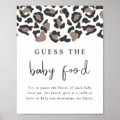 AUBREE Luipaardprint Raad het babyvoedsel spel Poster (Voorkant)