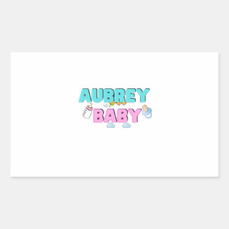 Aubrey baby rechthoekige sticker