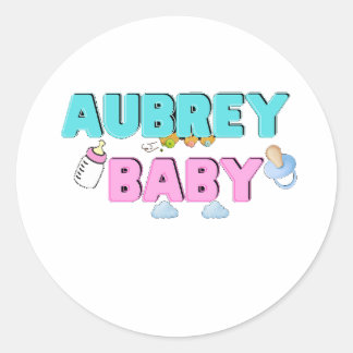 Aubrey baby ronde sticker