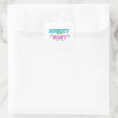 Aubrey baby vierkante sticker (Tas)