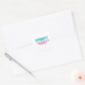 Aubrey baby vierkante sticker (Envelop)