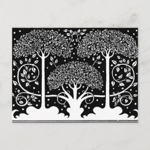 Aubrey Beardsley Art Nouveau Boompatroonprint Briefkaart