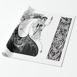 Aubrey Beardsley De Pauwensrok Art Nouveau Cadeaupapier