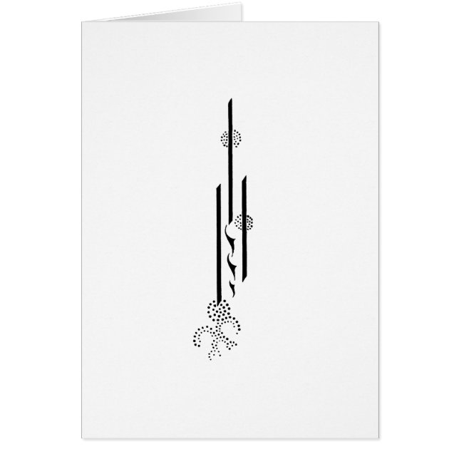 Aubrey Beardsley-kaart (Voorkant)