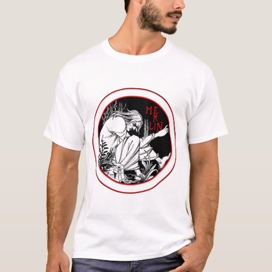 Aubrey Beardsley Merlin T-shirt (Voorkant)