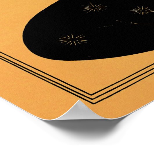 Aubrey Beardsley-tekening van Salome Poster (Hoek)