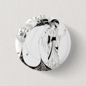 Aubrey Beardsley The Peacock Skirt Button (Voorkant)