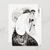 Aubrey Beardsley The Peacock Skirt Kaart (Voorkant / Achterkant)