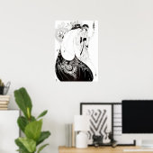 Aubrey Beardsley The Peacock Skirt Poster (Thuiskantoor)