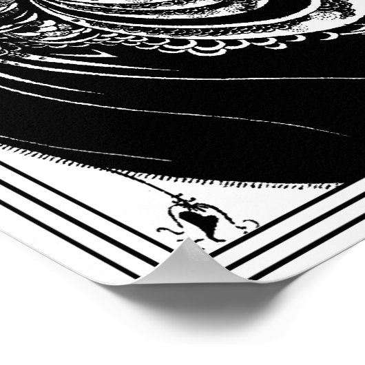 Aubrey Beardsley - The Peacock Skirt Poster (Hoek)