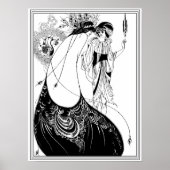 Aubrey Beardsley - The Peacock Skirt Poster (Voorkant)