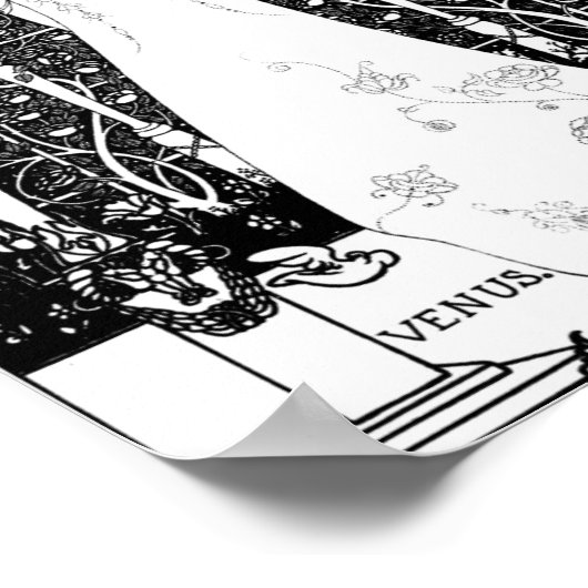 Aubrey Beardsley Venus tussen eindgoden Poster (Hoek)