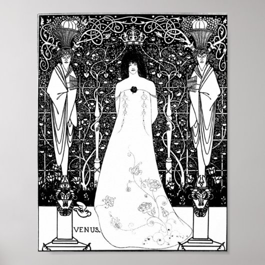 Aubrey Beardsley Venus tussen eindgoden Poster (Voorkant)