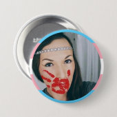 Aubrey Dameron Pin Ronde Button 7,6 Cm (Voorkant /achterkant)