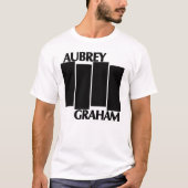 Aubrey Drake Graham/Black Flag Logo Parody T-Shirt (Voorkant)