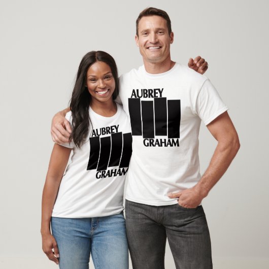 Aubrey Drake Graham/Black Flag Logo Parody T-Shirt (Unisex)