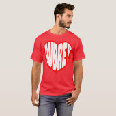 Aubrey in mijn Hart retro T-shirt (Voorkant volledig)