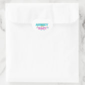 Aubrey met vlinder en wolk hart sticker (Tas)