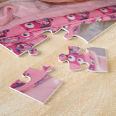 Aubrey op een Puzzle Legpuzzel (Zijkant)