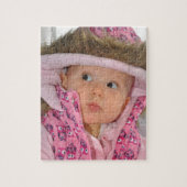 Aubrey op een Puzzle Legpuzzel (Verticaal)