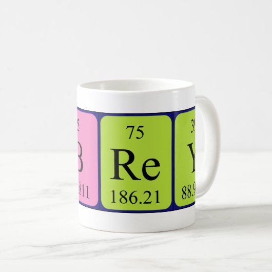 Aubrey periodieke lijstnaam mok (Voorkant rechts)