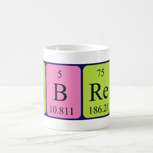 Aubrey periodieke lijstnaam mok (Center)