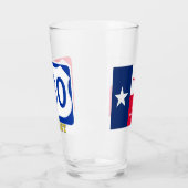 Aubrey, Texas en US 380, Pint Glass Glas (Links)