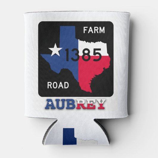 Aubrey, TX, fm 1385 rd & Texas Longhorn Koelbox Blikjeskoeler (Voorkant)