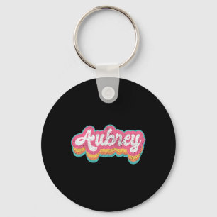 Aubrey Voornaam Meisje Vintage 70s 80s Personalise Sleutelhanger