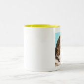 Aubrey zegt... tweekleurige koffiemok (Center)