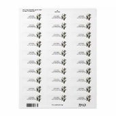 Aububon's Ivory-buikige Woodpecker in Ash Tree Etiket (Full Sheet)