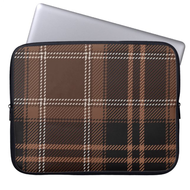 Auburn Academia Plaid Laptop Sleeve (Voorkant)