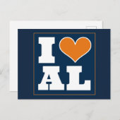 Auburn (AL) Uitnodiging achterklep (Voorkant / Achterkant)