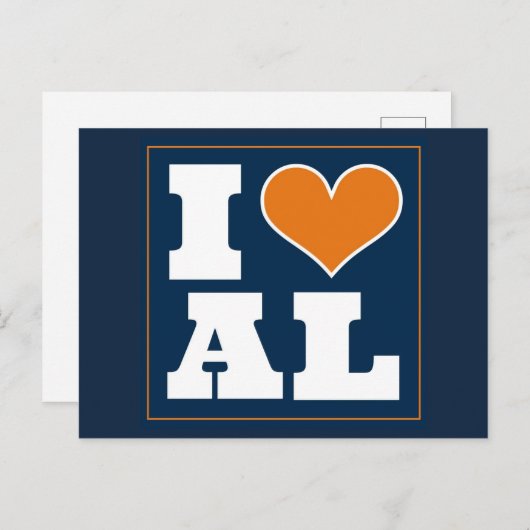 Auburn (AL) Uitnodiging achterklep (Voorkant / Achterkant)