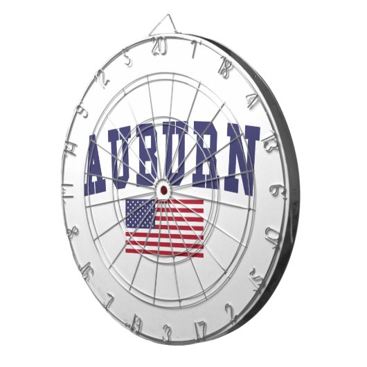 Auburn AL US Flag Dartbord (Voorkant Rechts)