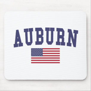 Auburn AL US Flag Muismat
