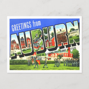 Auburn, Alabama  Big Letters Briefkaart