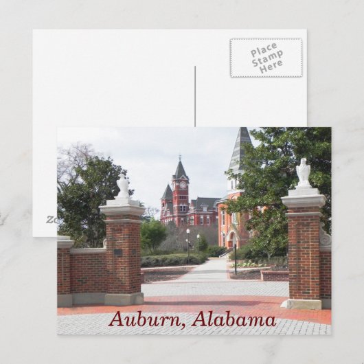 Auburn Alabama - briefkaart (Voorkant / Achterkant)