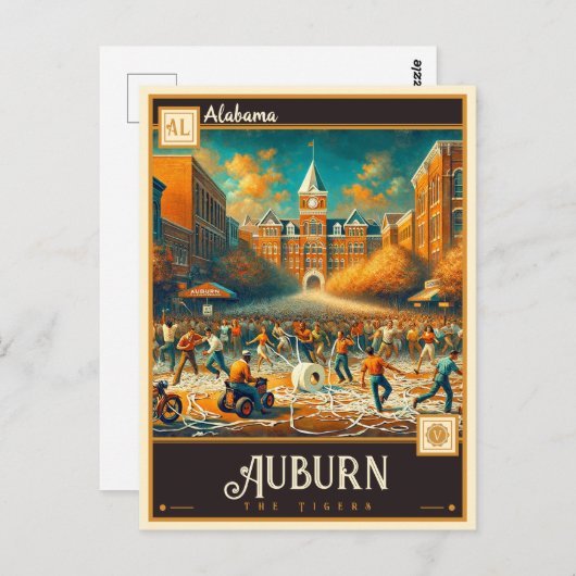 Auburn, Alabama |  Briefkaart (Voorkant / Achterkant)