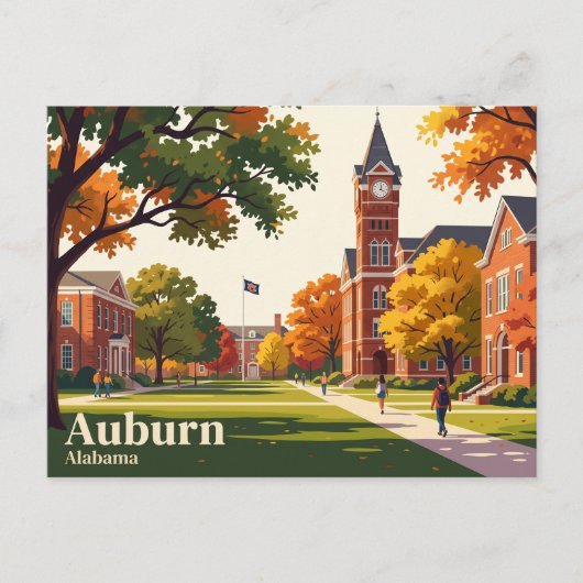 Auburn Alabama Briefkaart (Voorkant)