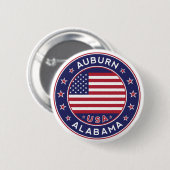 Auburn, Alabama Ronde Button 5,7 Cm (Voorkant /achterkant)