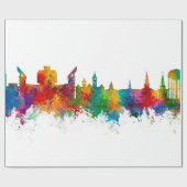 Auburn Alabama Skyline Cadeaupapier (Vlak)