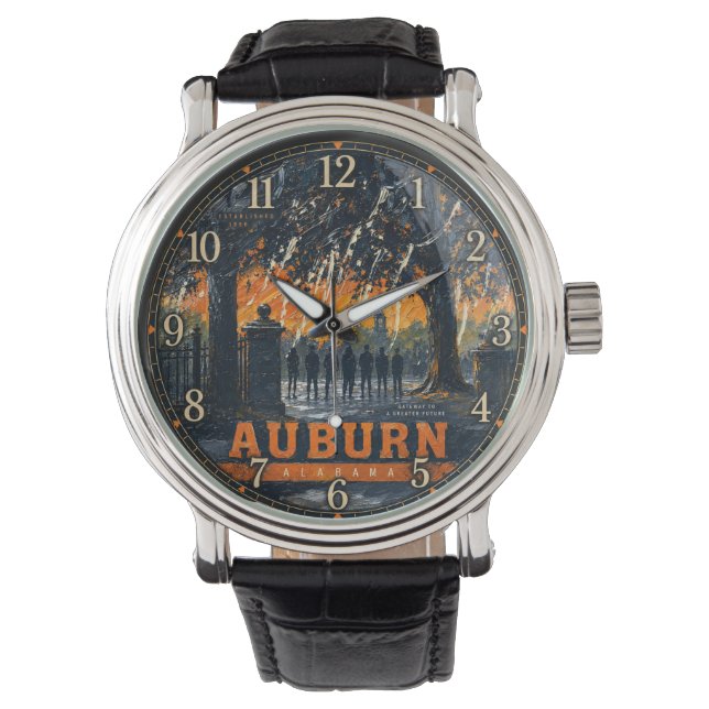 Auburn Alabama Sunset  Horloge (Voorkant)