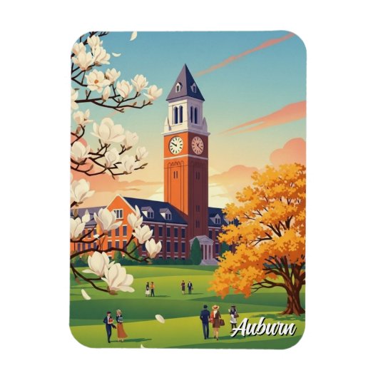 Auburn Alabama Travel Magneet (Verticaal)