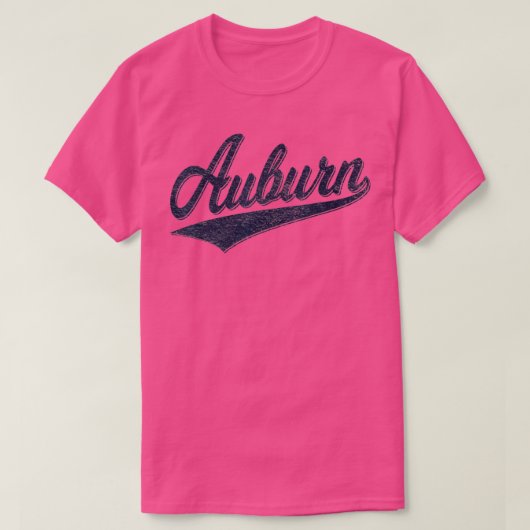 AUBURN ALABAMA VARSITY SCRIPT CLASSIC SPORTS JERSE T-SHIRT (Design voorkant)