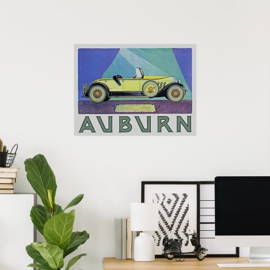  Auburn Automobile Ad Poster (Thuiskantoor)