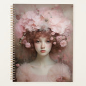 Auburn Beauty - Een Vrouwenportret en Bloemen Planner (Voorkant)