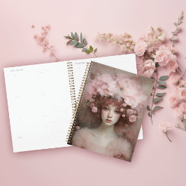 Auburn Beauty - Een Vrouwenportret en Bloemen Planner