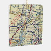 Auburn CA Map Keramisch Ornament (Rechts)